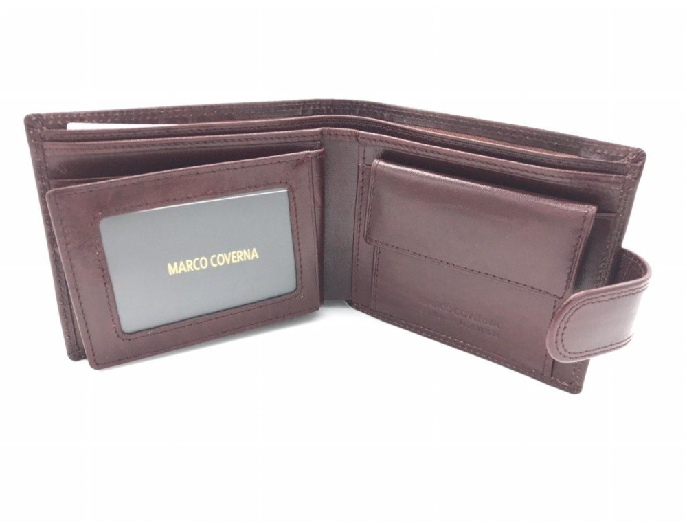 Коричневий шкіряний портмоне Marco Coverna BK003-802B - Фотографія № 2