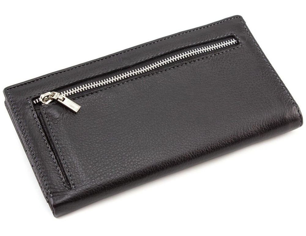 Горизонтальний чоловічий портмоне MD Leather Collection MC 0887 Black - Фотографія № 3