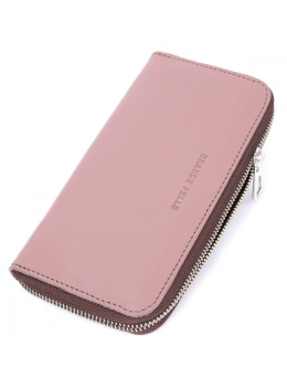 Женский кожаный портмоне пудрового цвета Grande Pelle 532665