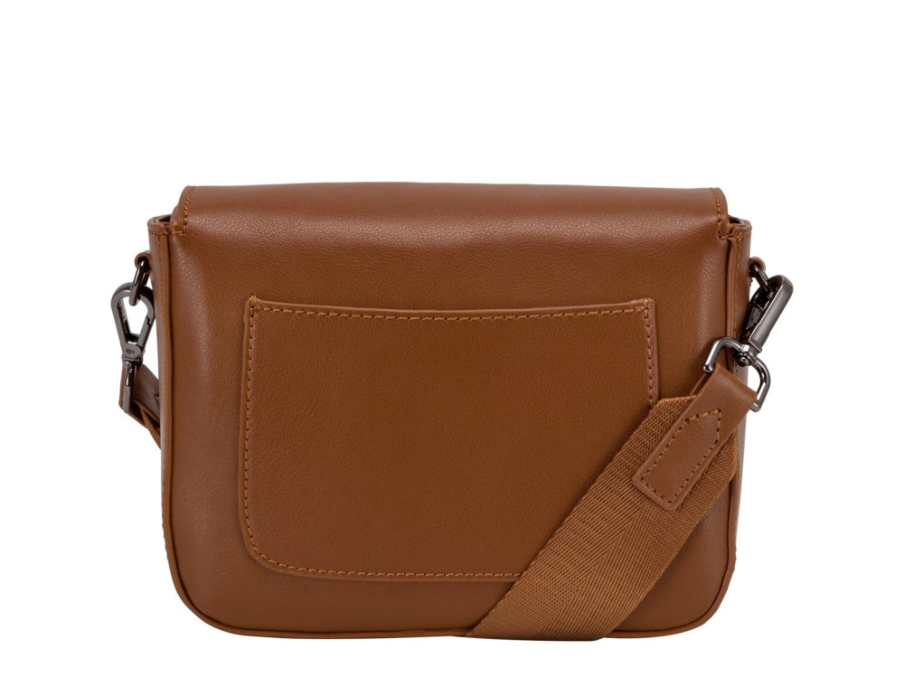 Рыжая женская сумка через плечо Smith & Canova 93034 TAN Jensen - Фото № 3
