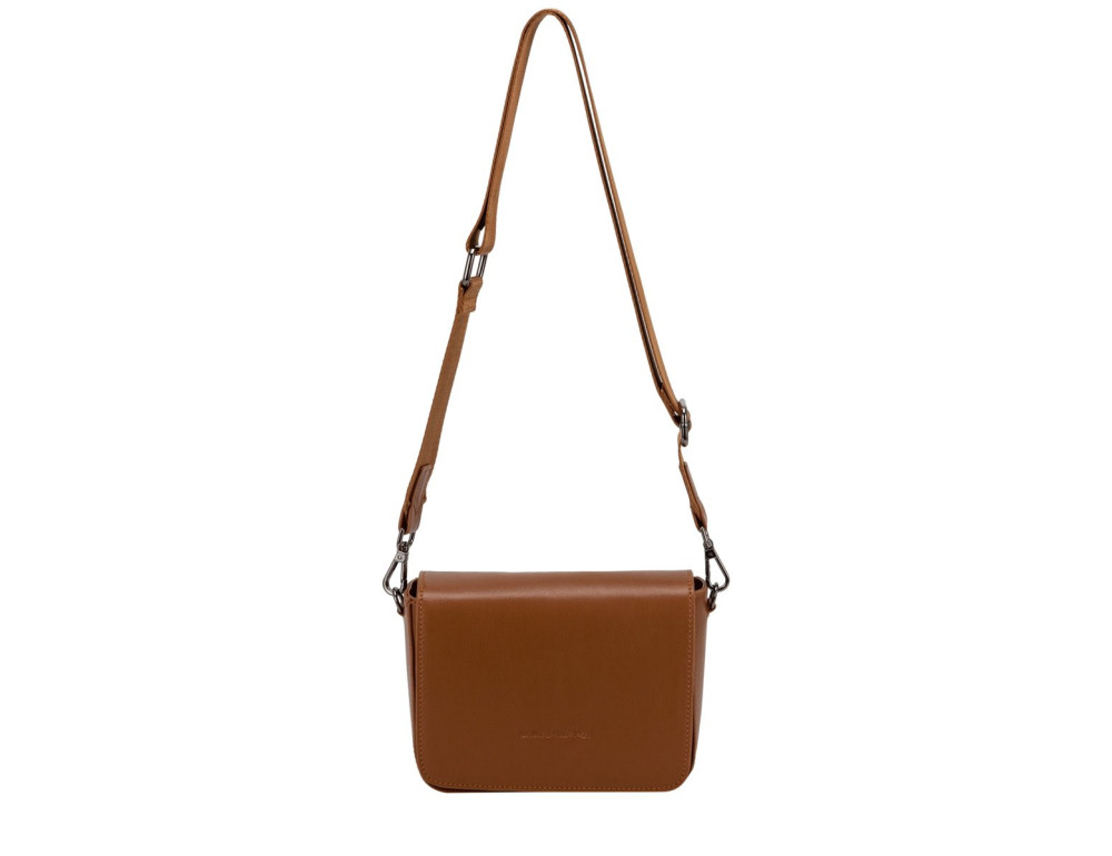 Рыжая женская сумка через плечо Smith & Canova 93034 TAN Jensen - Фото № 5