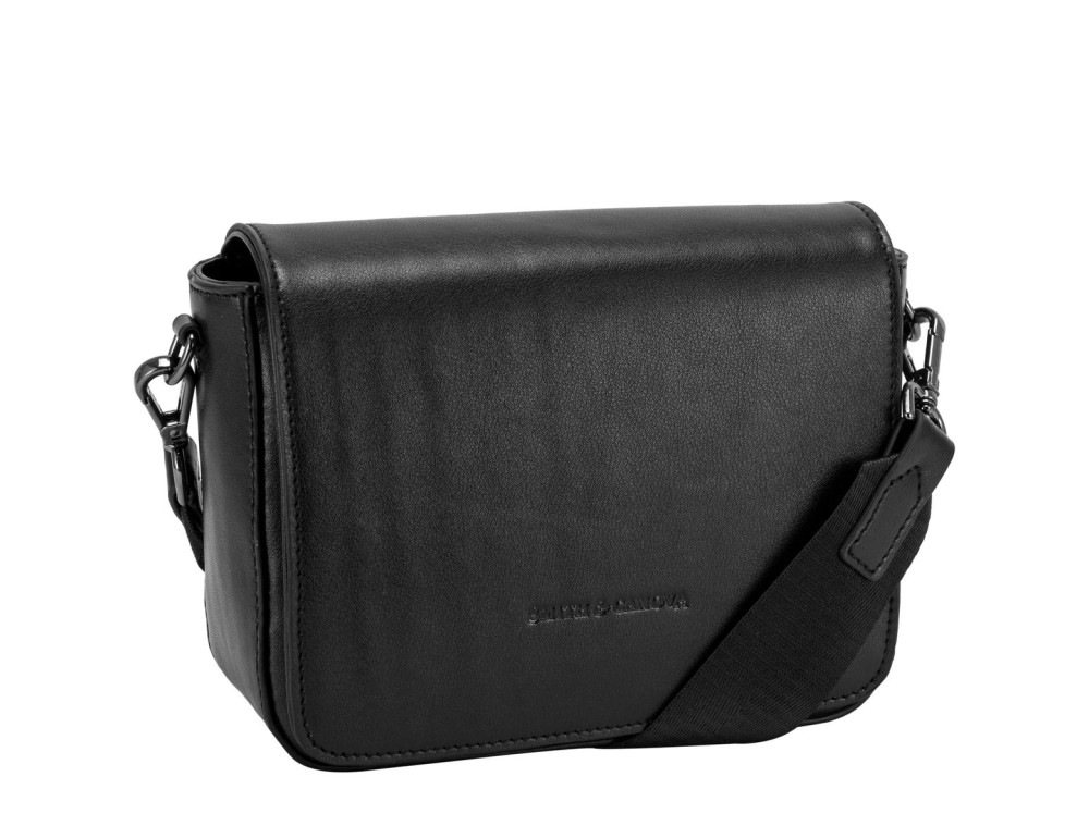 Чорна жіноча сумка через плече Smith & Canova 93034 BLK Jensen - Фотографія № 3