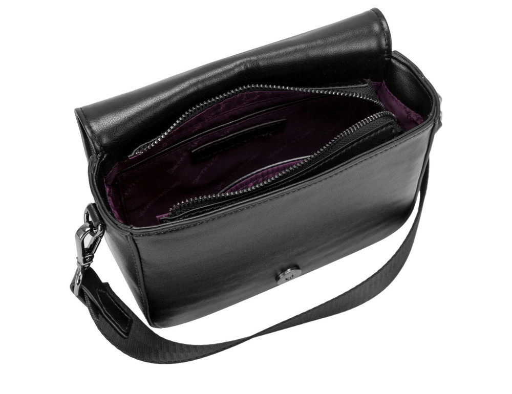 Чорна жіноча сумка через плече Smith & Canova 93034 BLK Jensen - Фотографія № 6