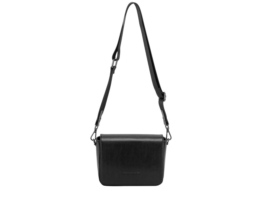 Чорна жіноча сумка через плече Smith & Canova 93034 BLK Jensen - Фотографія № 7