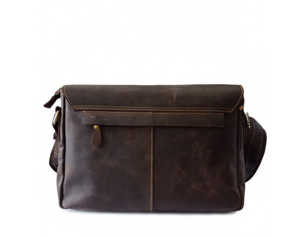 Чоловіча шкіряна сумка-месенджер TIDING BAG 6002B-1 коричнева - Фотографія № 3