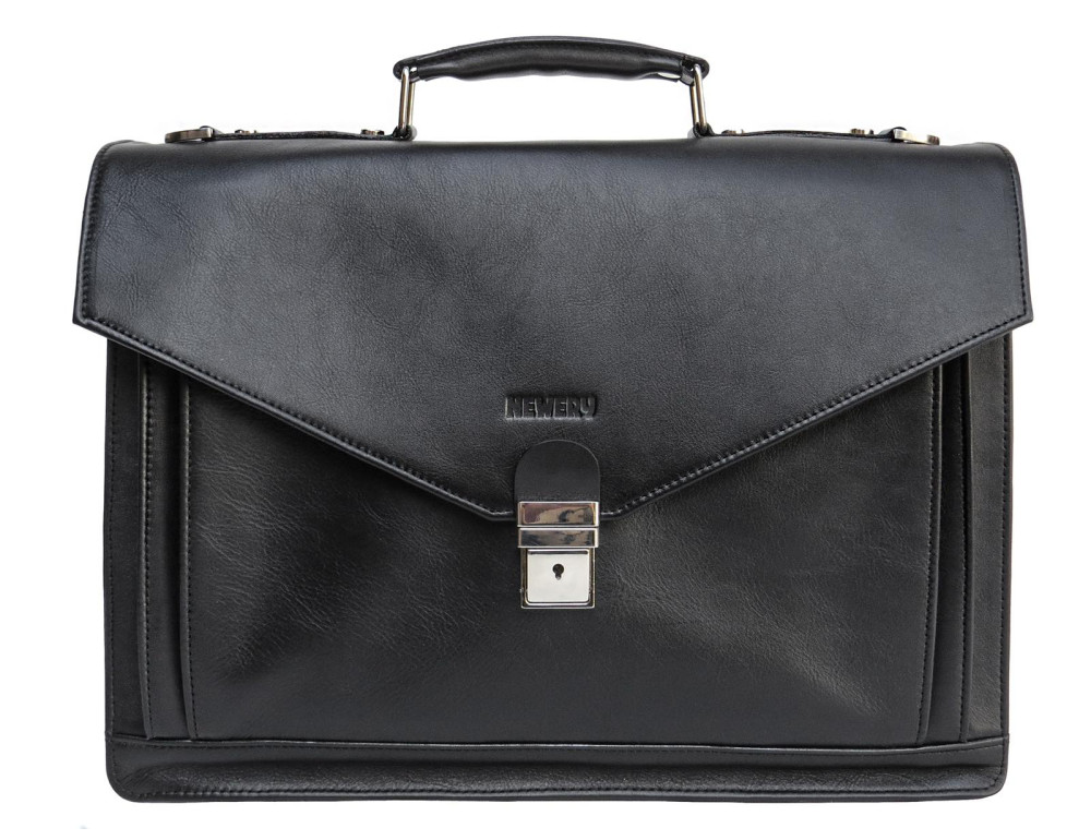 Чоловічий м'який портфель із телячої шкіри Newery N4572GA - Фотографія № 11