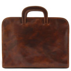Чорний м'який портфель на одне відділення Tuscany Leather Sorrento TL141022 Black - Фотографія № 104