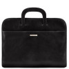 Чорний м'який портфель на одне відділення Tuscany Leather Sorrento TL141022 Black Чорний м'який портфель на одне відділення Tuscany Leather Sorrento TL141022 Black