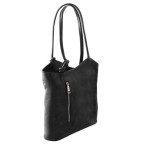 Чорний шкіряна сумка трансформер Patty Tuscany Leather TL141497 Black - Фотографія № 101