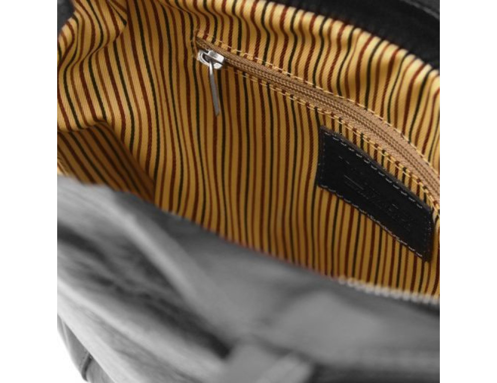 Чорний шкіряна сумка трансформер Patty Tuscany Leather TL141497 Black - Фотографія № 5