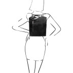 Чорний шкіряна сумка трансформер Patty Tuscany Leather TL141497 Black - Фотографія № 106