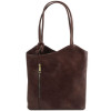 Темно-коричнева шкіряна сумка трансформер Patty Tuscany Leather TL141497 Dark Brown