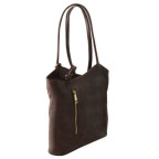 Темно-коричнева шкіряна сумка трансформер Patty Tuscany Leather TL141497 Dark Brown - Фотографія № 101