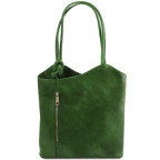 Зелена сумка трансформер Patty Tuscany Leather TL141497 Green - Фотографія № 100