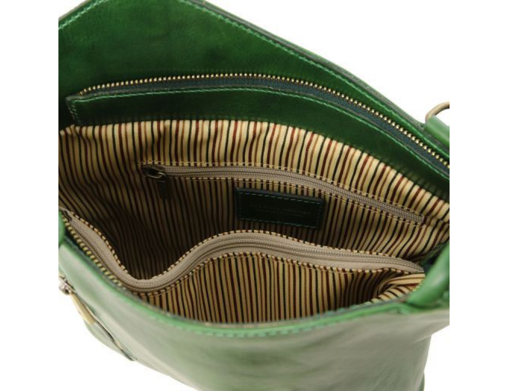 Зелена сумка трансформер Patty Tuscany Leather TL141497 Green - Фотографія № 5