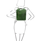 Зелена сумка трансформер Patty Tuscany Leather TL141497 Green - Фотографія № 105