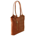 Світло-коричнева сумка трансформер Patty Tuscany Leather TL141497 Med - Фотографія № 101