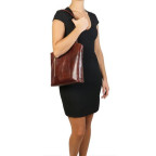 Світло-коричнева сумка трансформер Patty Tuscany Leather TL141497 Med - Фотографія № 108