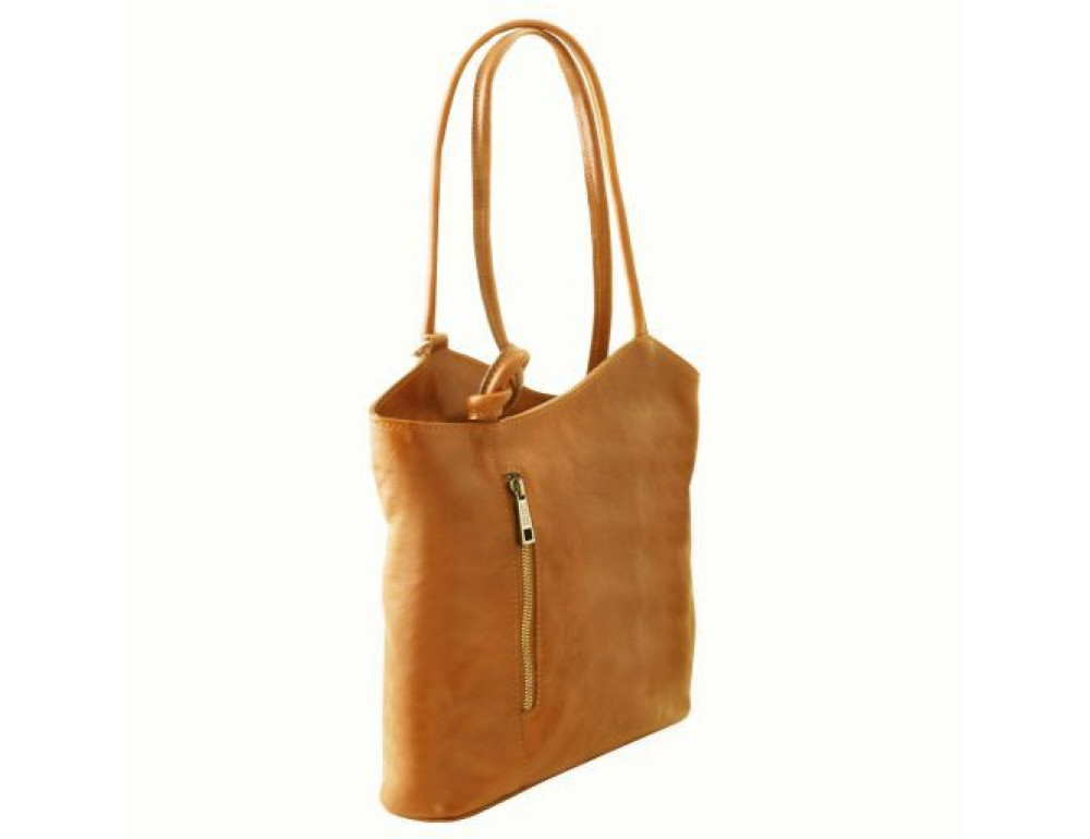 Жіноча шкіряна сумка трансформер Patty Tuscany Leather TL141497 Yellow - Фотографія № 2