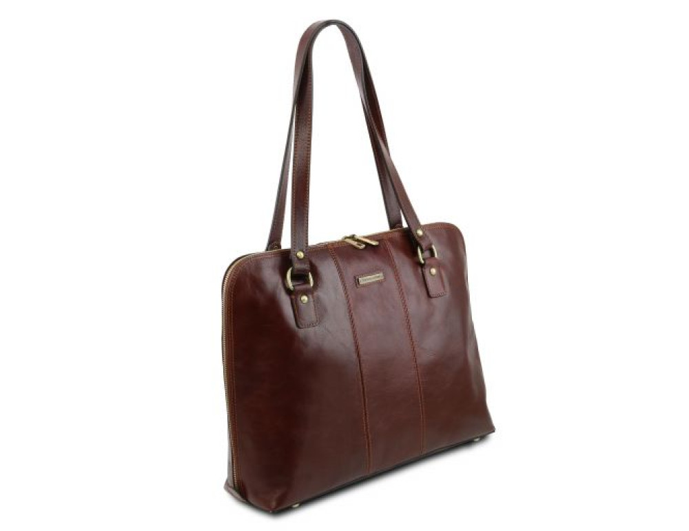 Чорна шкіряна сумочка жіноча RAVENNA Tuscany Leather TL141795 Black - Фотографія № 3