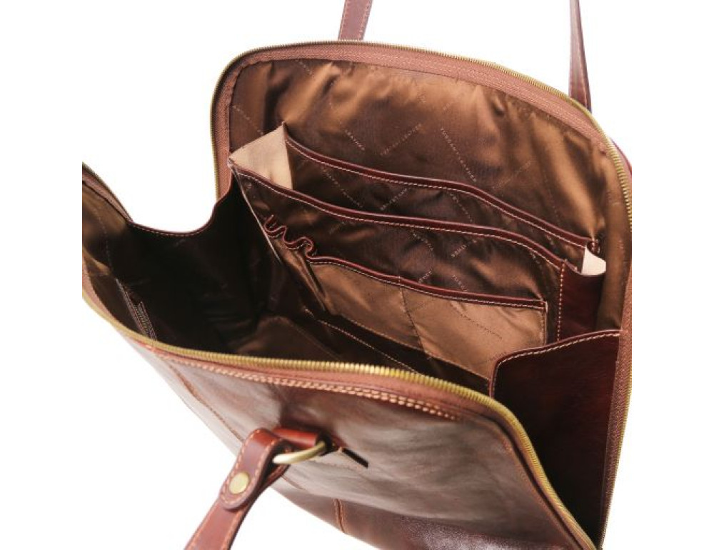 Чорна шкіряна сумочка жіноча RAVENNA Tuscany Leather TL141795 Black - Фотографія № 7