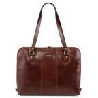 Жіноча шкіряна сумка коричневого кольору RAVENNA Tuscany Leather TL141795 Brown - Фотографія № 100