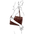 Жіноча шкіряна сумка коричневого кольору RAVENNA Tuscany Leather TL141795 Brown - Фотографія № 101