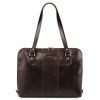 Темно-коричнева шкіряна жіноча сумка RAVENNA Tuscany Leather TL141795 Dark Brown Темно-коричнева шкіряна жіноча сумка RAVENNA Tuscany Leather TL141795 Dark Brown