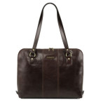 Тёмно-коричневая кожаная женская сумка RAVENNA Tuscany Leather TL141795 Dark Brown - Фото № 100