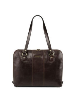 Темно-коричнева шкіряна жіноча сумка RAVENNA Tuscany Leather TL141795 Dark Brown