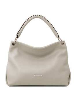 Жіноча шкіряна сумочка Tuscany Leather TL142087 WhGrey
