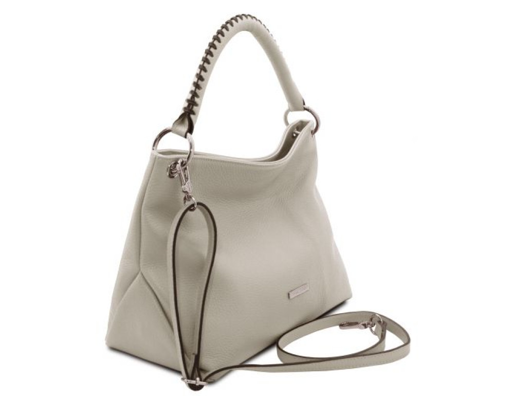 Жіноча шкіряна сумочка Tuscany Leather TL142087 WhGrey - Фотографія № 3