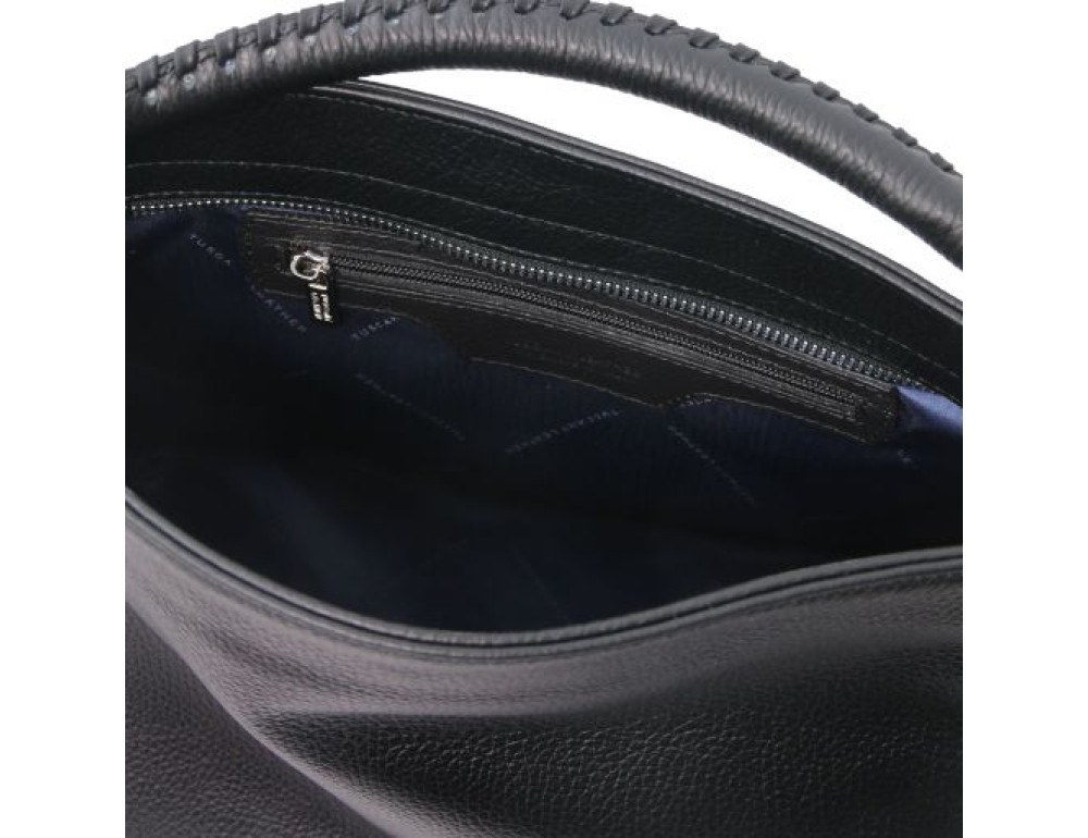 Жіноча шкіряна сумочка Tuscany Leather TL142087 Black - Фотографія № 6