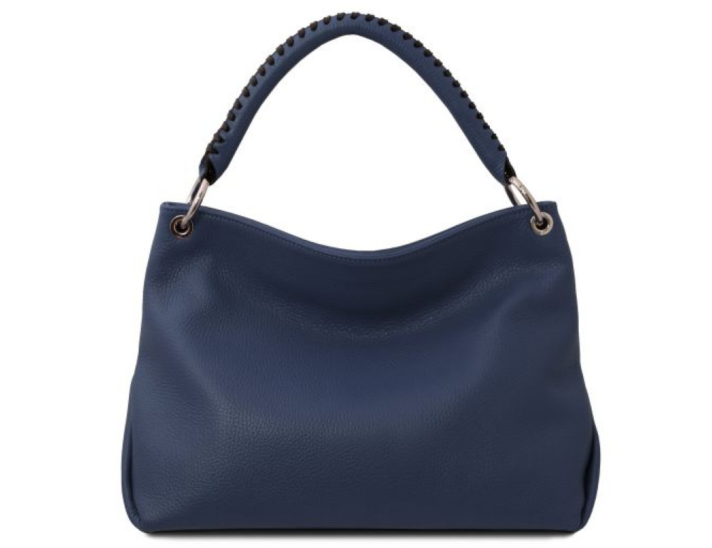 Жіноча шкіряна сумочка Tuscany Leather TL142087 Navy Blue - Фотографія № 4