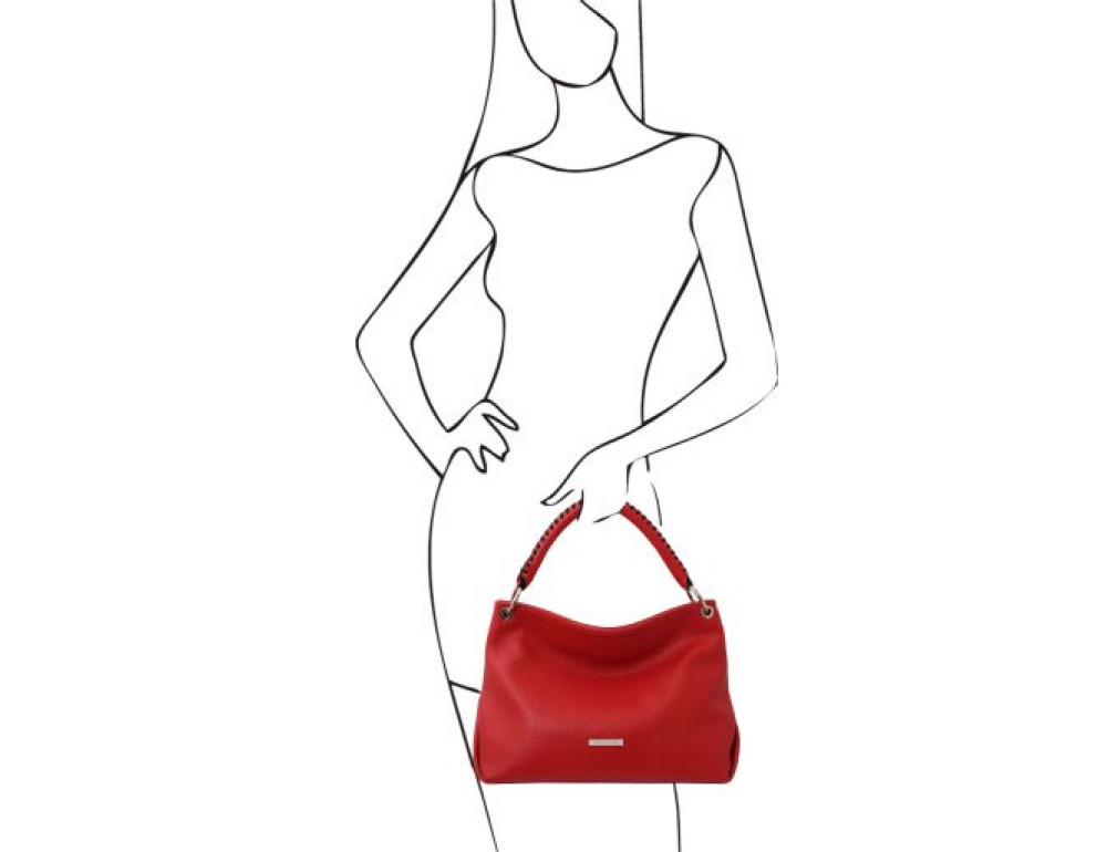Жіноча шкіряна сумочка Tuscany Leather TL142087 Red - Фотографія № 2