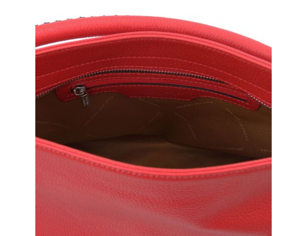 Жіноча шкіряна сумочка Tuscany Leather TL142087 Red - Фотографія № 6