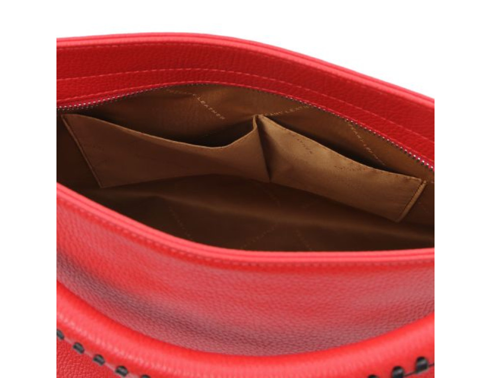 Жіноча шкіряна сумочка Tuscany Leather TL142087 Red - Фотографія № 7