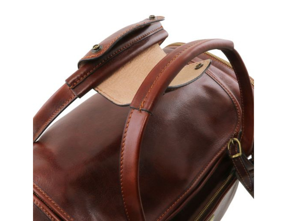 Маленька дорожня сумка VOYAGER Tuscany Leather TL142142 Brown - Фотографія № 6