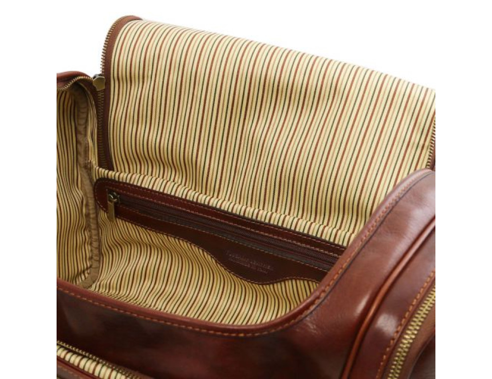 Маленька дорожня сумка VOYAGER Tuscany Leather TL142142 Brown - Фотографія № 7