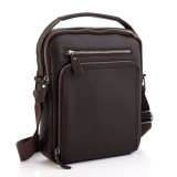 Коричнева чоловіча барсетка зі шкіри TIDING BAG 90118C
