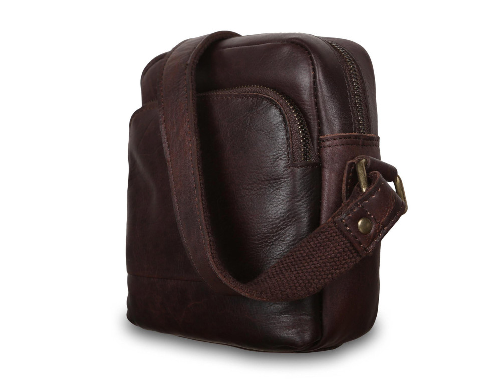 Сумка чоловіча шкіряна Ashwood 1332 Brown - Фотографія № 3