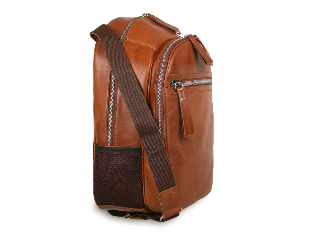 Чоловічий шкіряний рюкзак світло-коричневого Ashwood Leather 1663 Chestnut - Фотографія № 3
