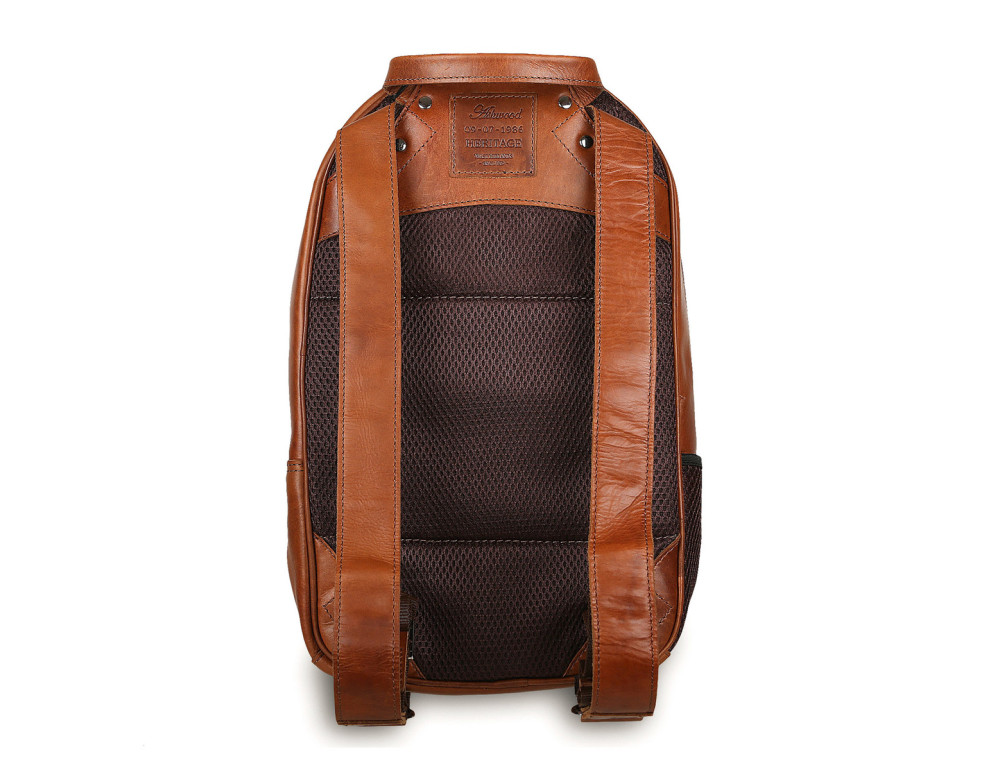 Чоловічий шкіряний рюкзак світло-коричневого Ashwood Leather 1663 Chestnut - Фотографія № 4