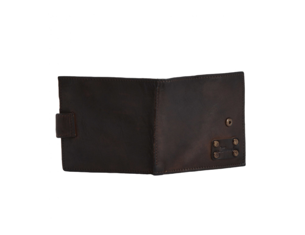 Чоловічий шкіряний портмоне Ashwood Leather 1780 Brown - Фотографія № 4