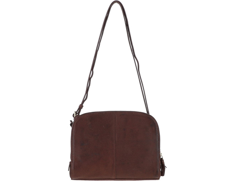 Жіноча шкіряна сумка через плече Ashwood 62340 Brandy - Фотографія № 3