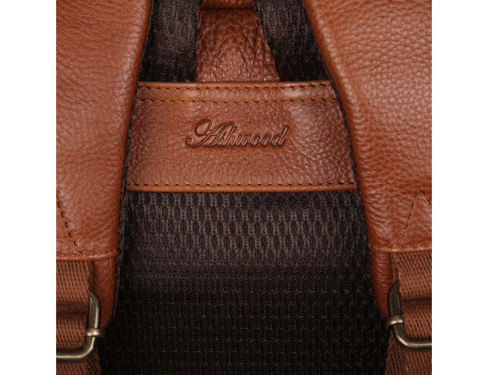 Світло-коричневий чоловічий шкіряний рюкзак Ashwood Leather Arron Honey - Фотографія № 4