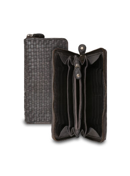 Кошелек женский Ashwood Leather D81 Dark Grey