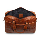 Чоловіча ділова шкіряна сумка-портфель Ashwood Leather F83 Cognac - Фотографія № 104