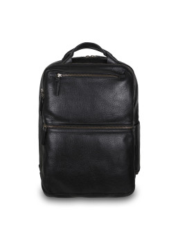Чёрный мужской рюкзак из свинной кожи Ashwood Leather Jordan Black
