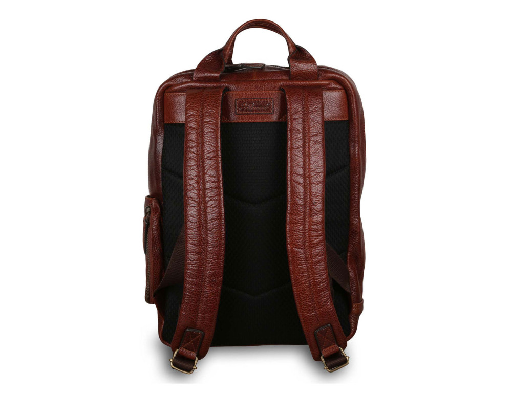 Коричневий чоловічий рюкзак зі свинячої шкіри Ashwood Leather Jordan Chestnut - Фотографія № 3